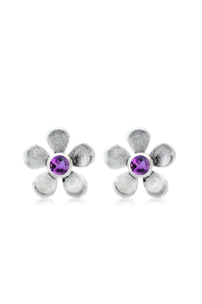 Hanie Orecchini A Perno In Argento 925 Con Cristallo - 8 Mm - Disponibili In 8 Colori (Nero, Viola, Blu, Rosso, Verde, Rosa, Bianco, Aurore Boreali)