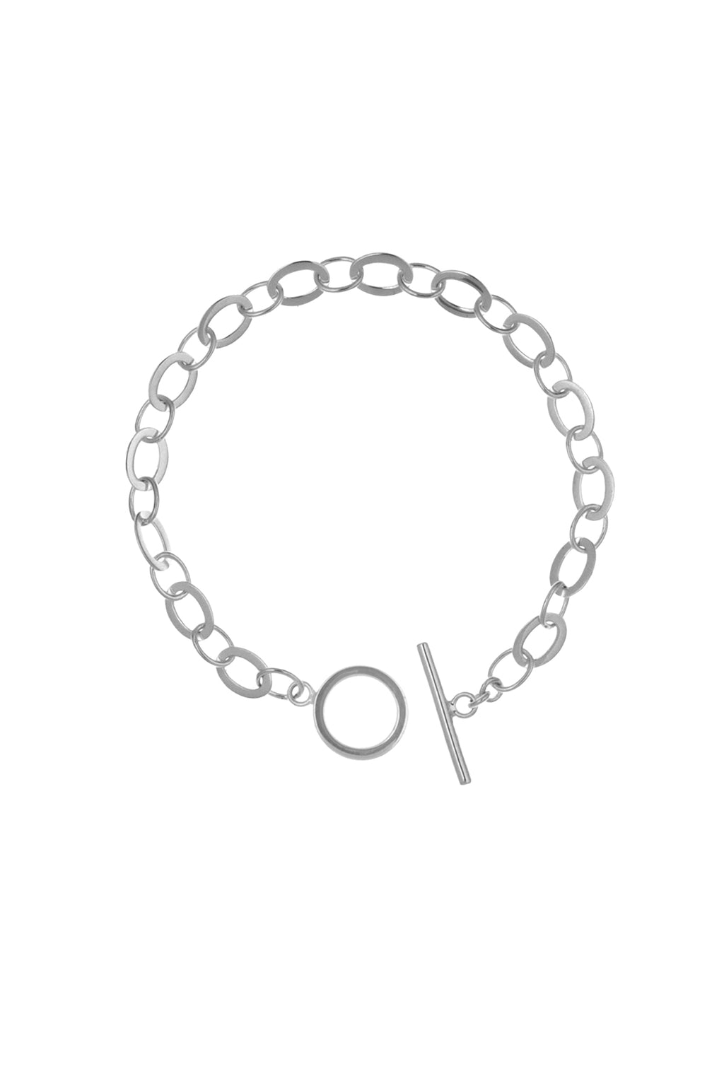 Sterling Silver T-Bar Bracelet