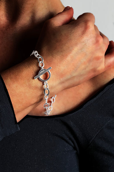 Sterling Silver T-Bar Bracelet – NinaBreddal