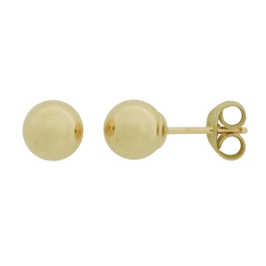 9ct Gold Earring Ball Stud 6mm