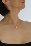 9ct Gold Open Heart Pendant + Chain