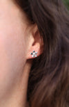 Sterling Silver Flower Earrings