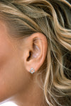 Silver Open Stud Earrings