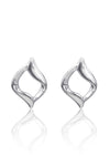 Silver Open Stud Earrings