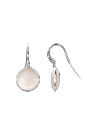 Silver Agate Drop Earrings