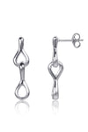 Sterling Silver Keyhole Earrings