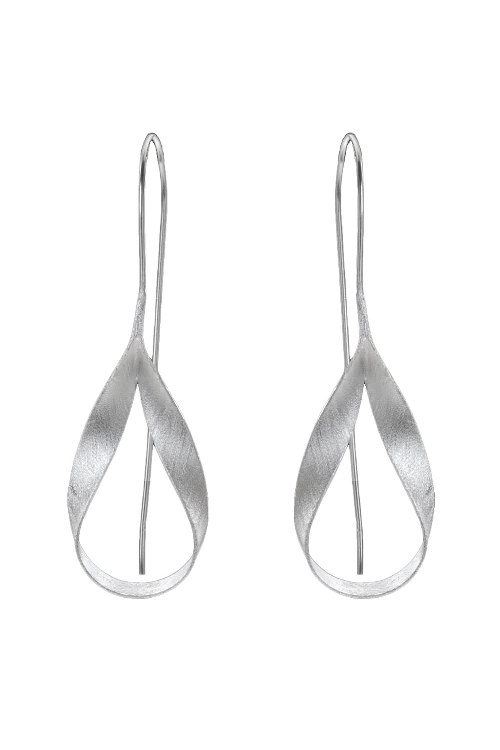 Silver Loop Drop Earrings