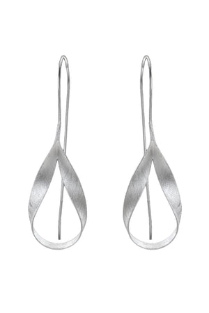 Silver Loop Drop Earrings