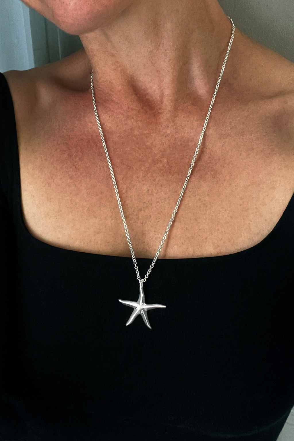 Silver Starfish Pendant