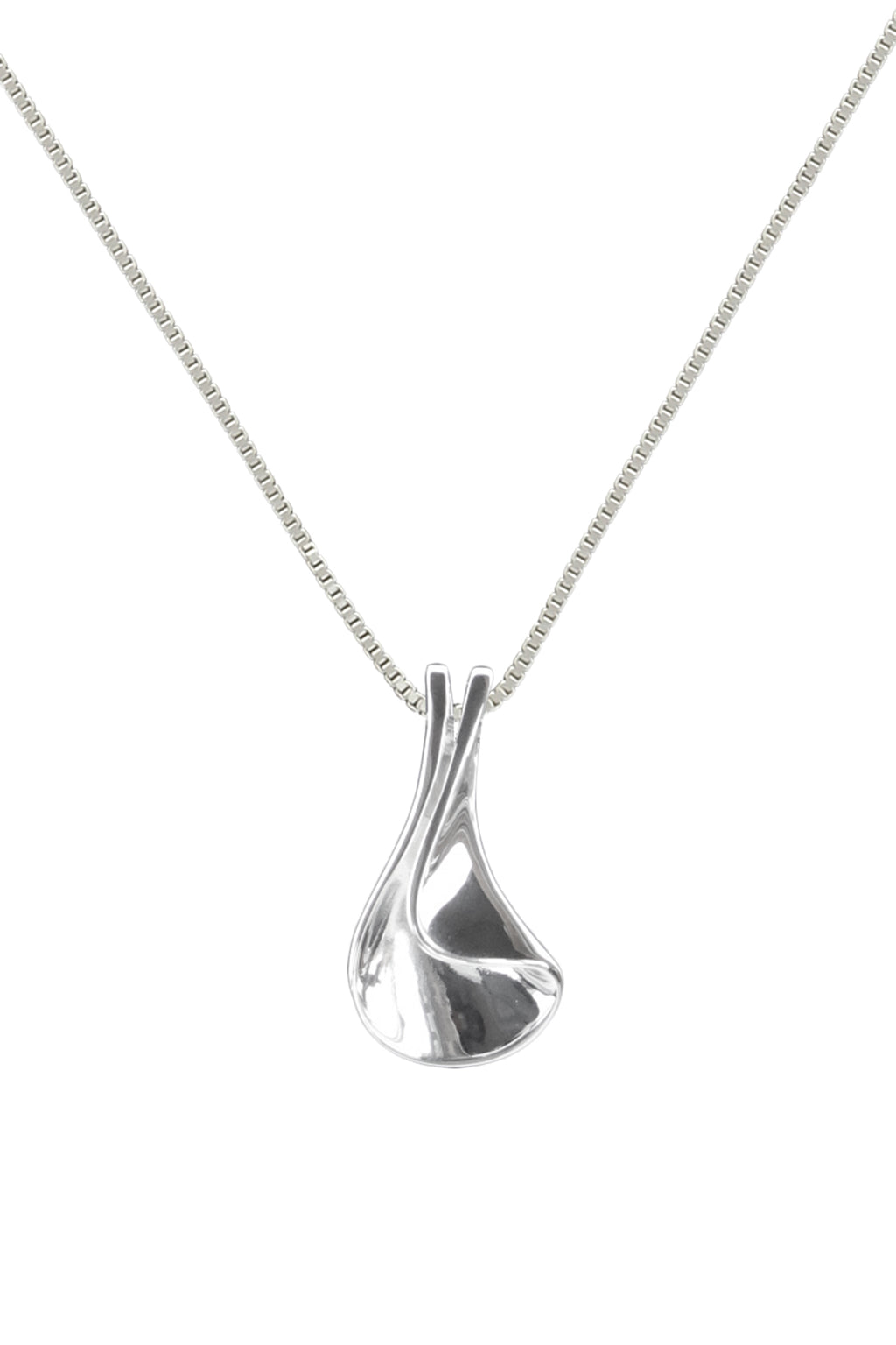 Silver Folded Pendant