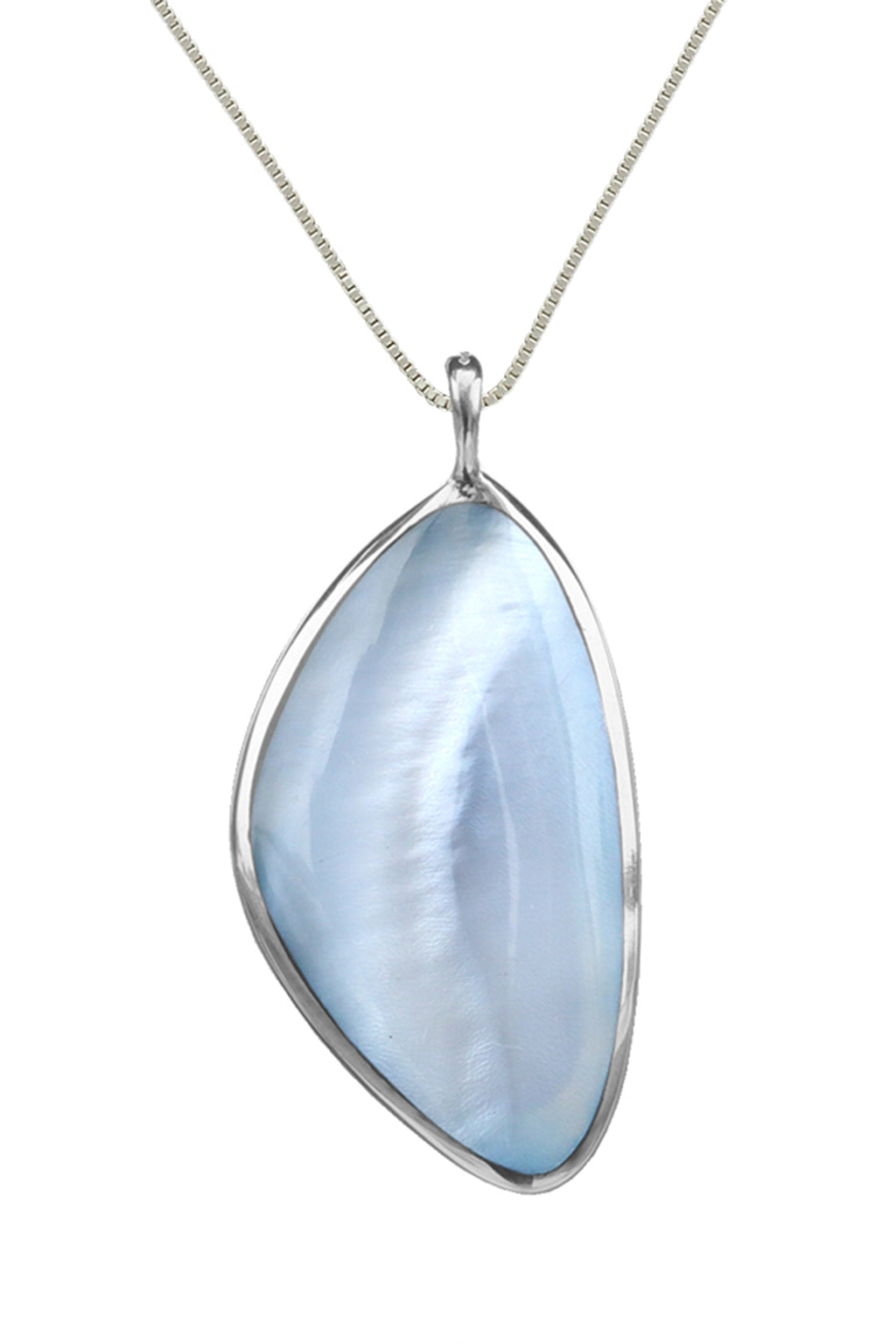 Double-Sided Shell Pendant & Chain