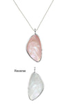 Double-Sided Shell Pendant & Chain