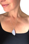 Double-Sided Shell Pendant & Chain