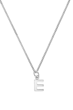 Silver Initial Pendant on chain