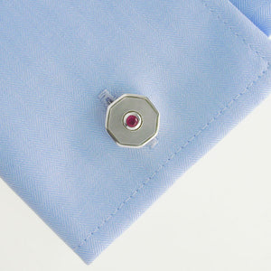 Mother-of-Pearl Octagonal Cufflinks