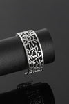 Silver Leaves Cuff Bangle