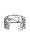 Silver Leaves Cuff Bangle