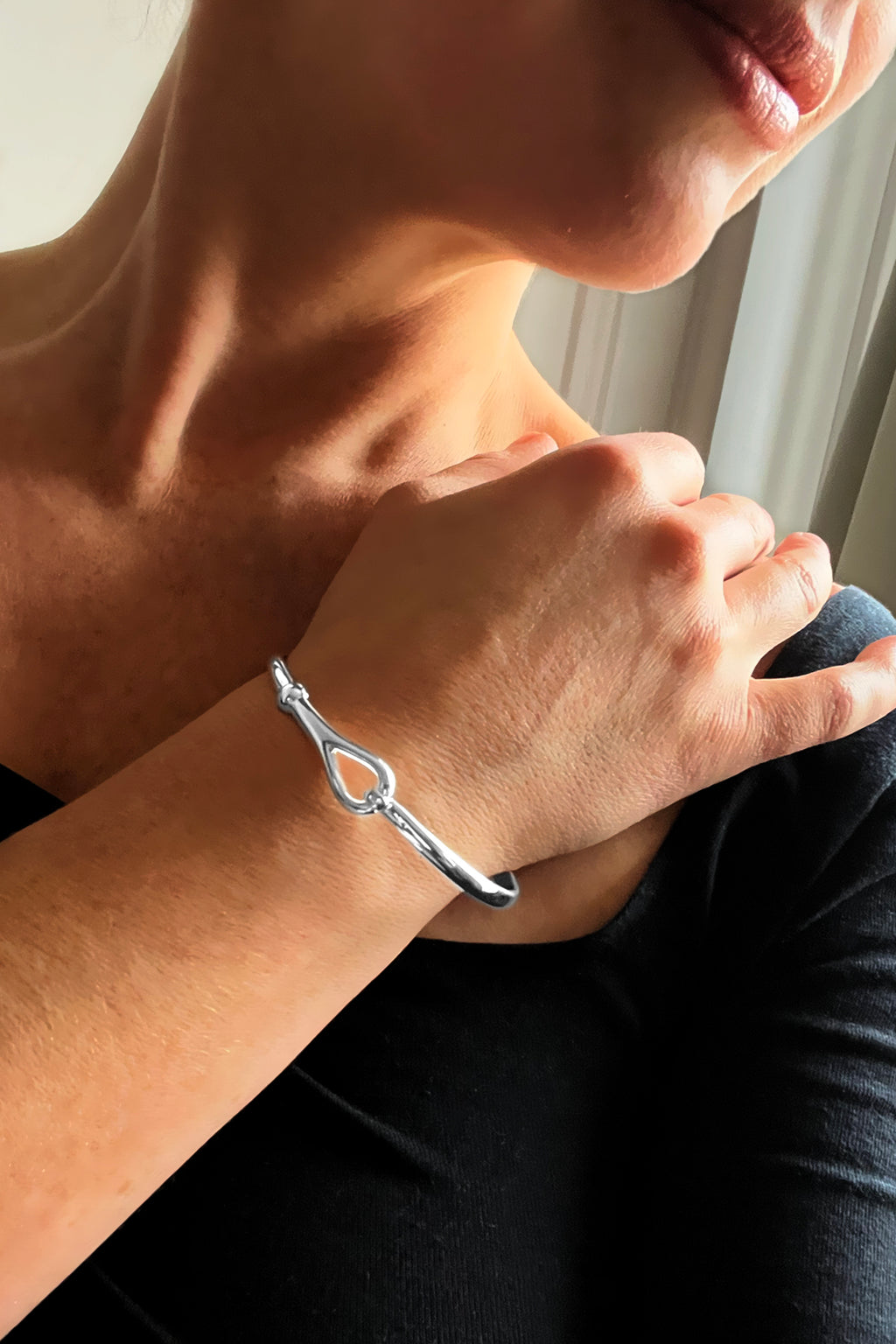 Sterling Silver Tension Bangle