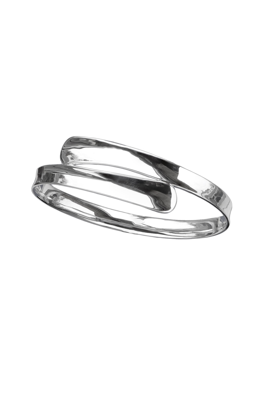 Sterling Silver Double Groove Bangle