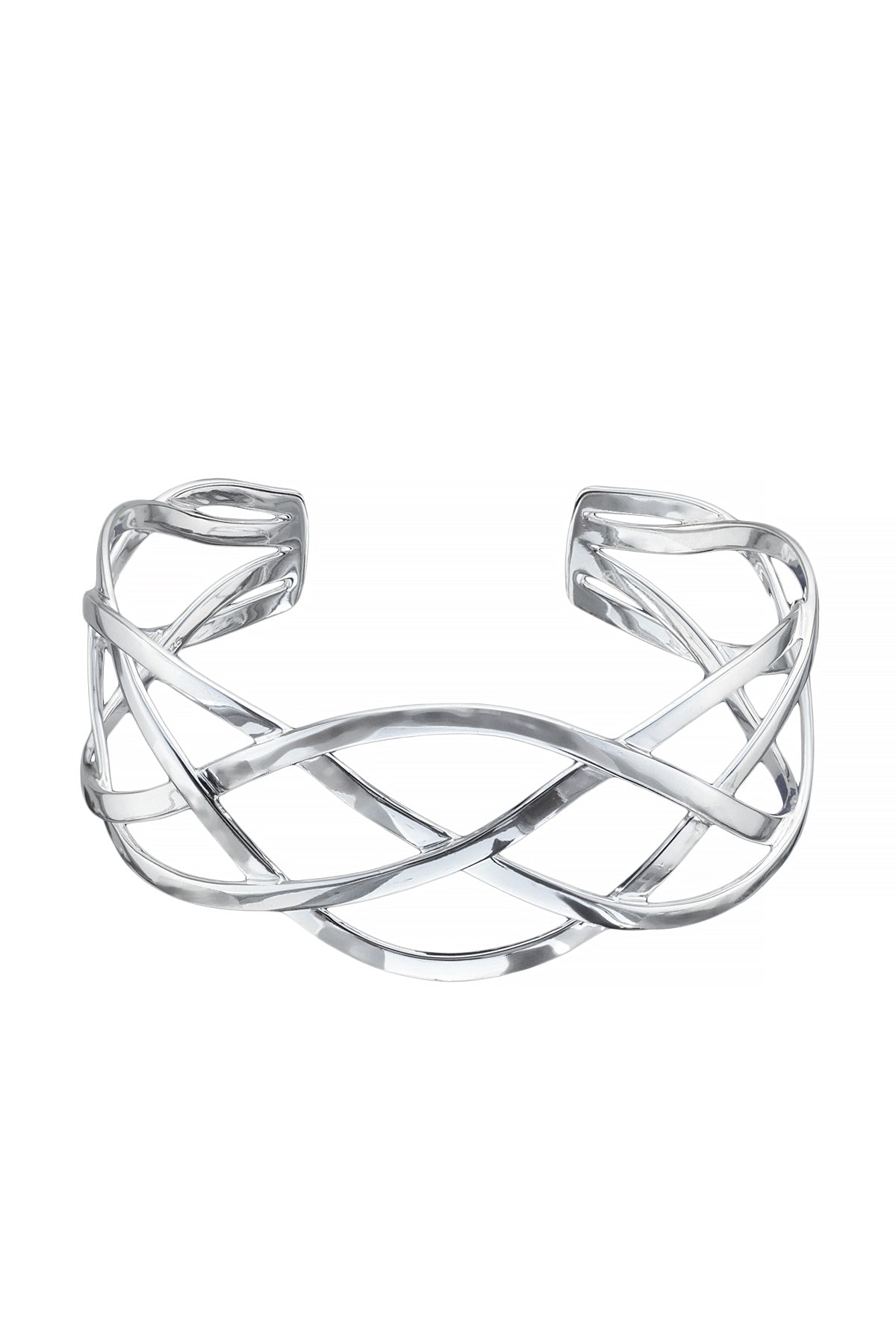 Silver Wave Slip-On Bangle – NinaBreddal