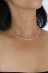 Silver Chain with Beads