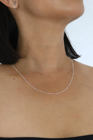 Silver Chain with Beads