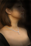 Silver T-Bar Necklace, Curb