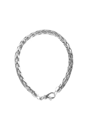 Sterling Silver Foxtail Bracelet for Men