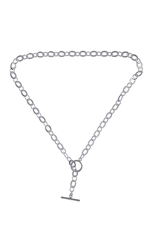 Sterling Silver T-Bar Necklace
