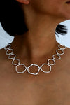 Silver/Gold Open Circles Necklace