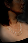 Silver Chain with Beads