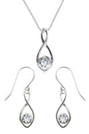Silver Pendant & Earrings Set