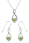 Silver Pendant & Earrings Set