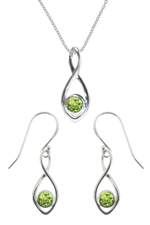 Silver Pendant & Earrings Set