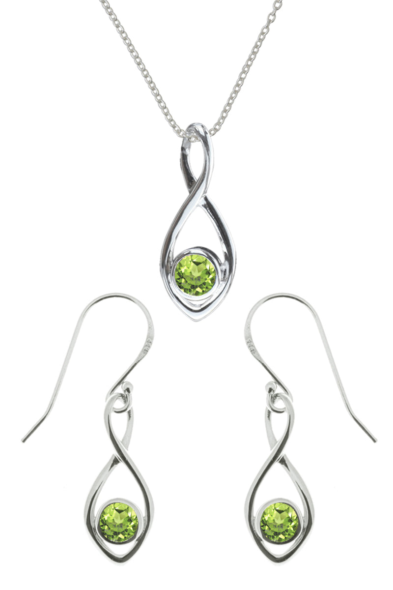 Silver Pendant & Earrings Set
