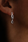 Sterling Silver Keyhole Earrings