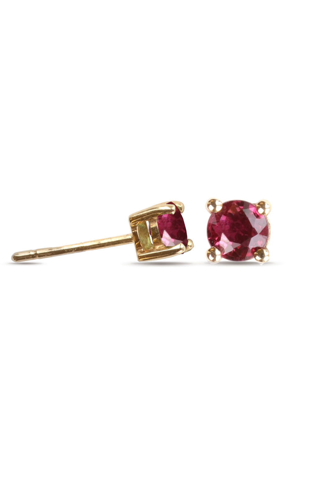 9ct Gold Stud Ruby Earring
