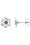 Diamond Flower Stud Earring