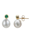 Emerald & Pearl Earrings