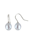 Grey Freshwater Pearl Silver Earrings / Nina B Jewellery