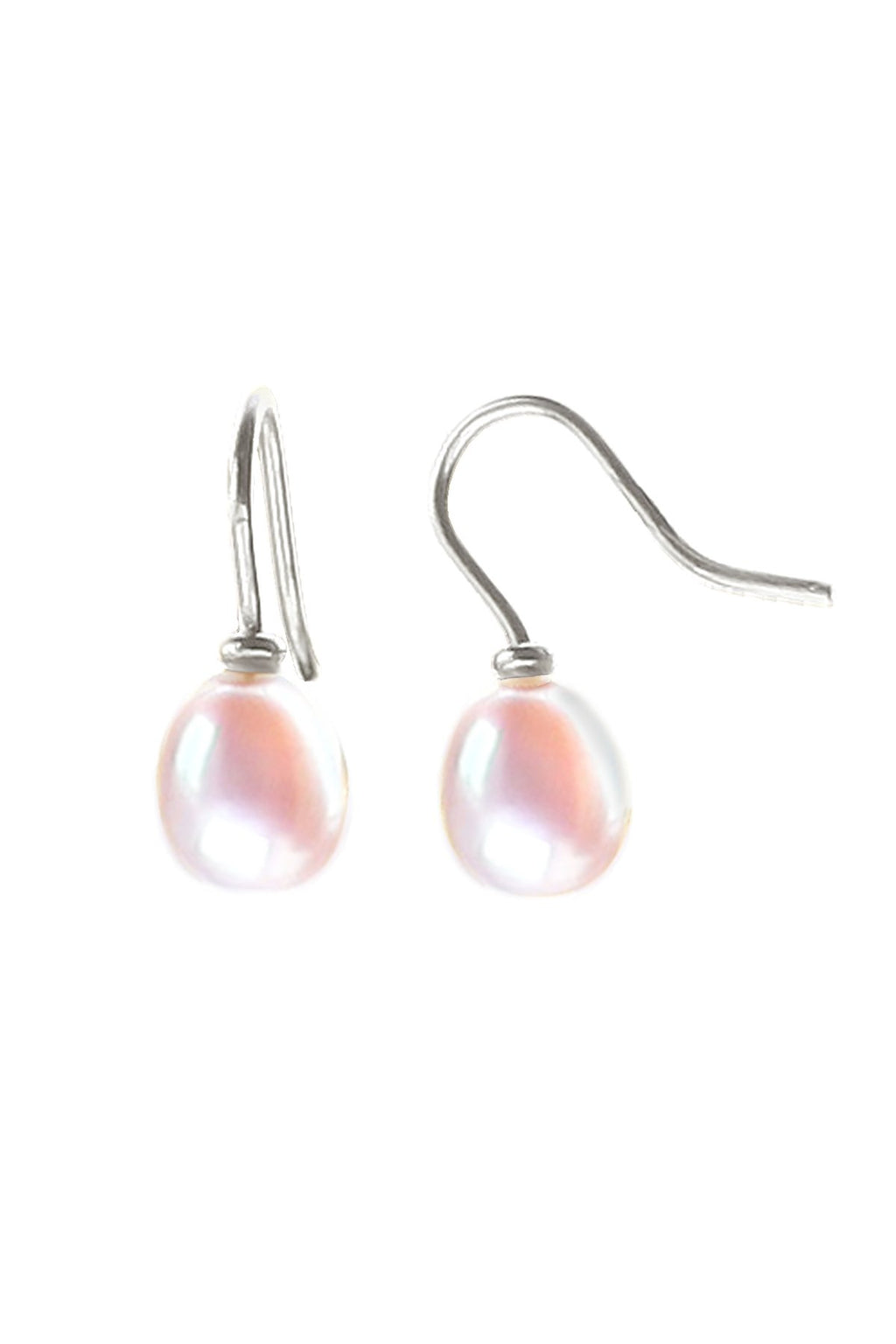 Pink Freshwater Pearl Drop Earrings / Nina B Jewellery