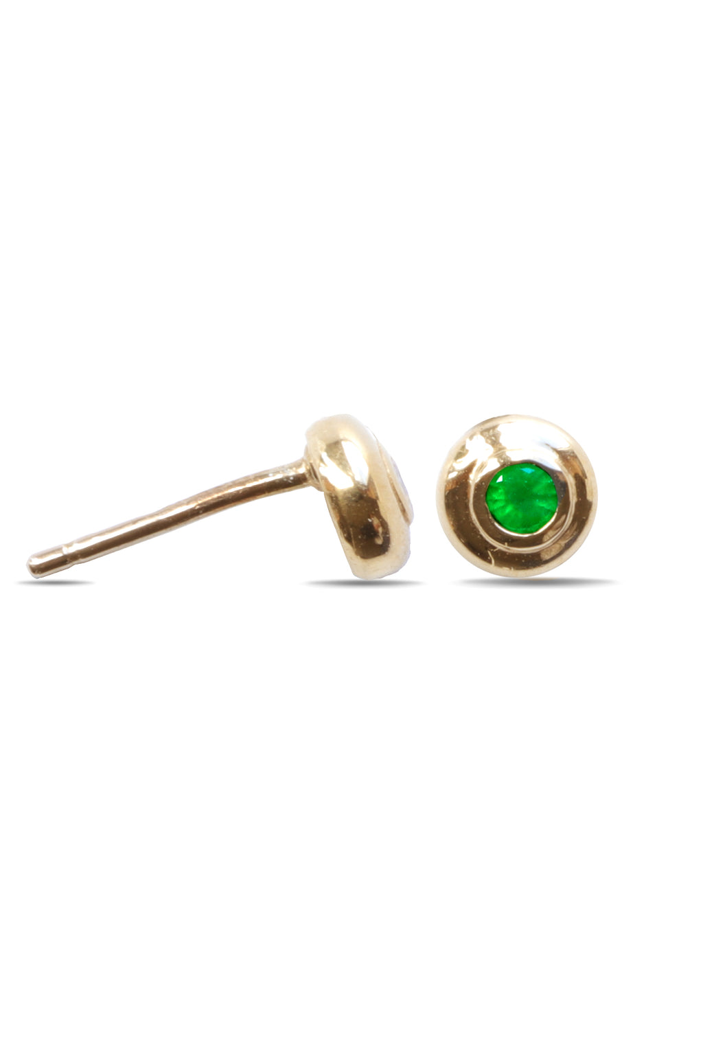9ct Gold Petite Emerald Earring