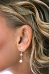 9ct White Gold Cubic Zirconia Drop Earrings