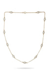9ct Gold Chain Necklace with Freshwater Pearls
