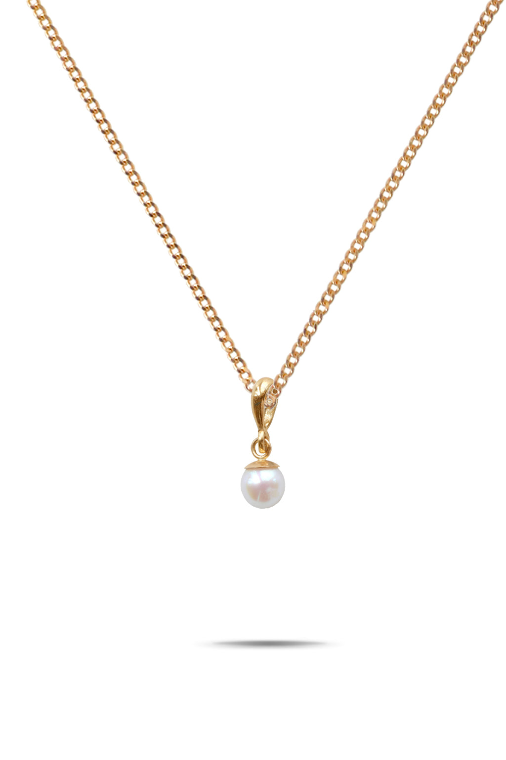 9ct Gold Small Pearl Pendant