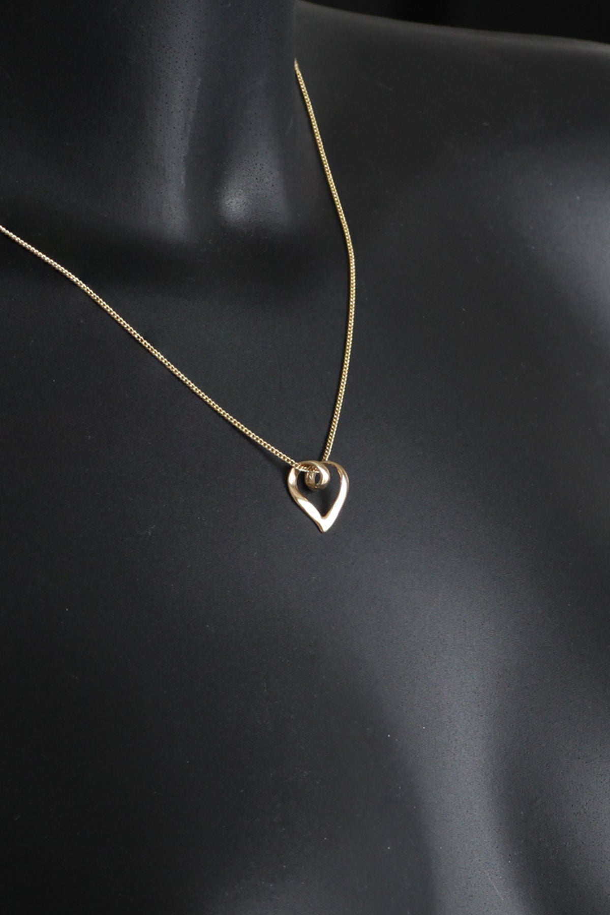 Love GOLD 9ct Gold Heart T-Bar Necklace | very.co.uk