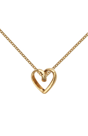 Gold Heart Pendant | Nina B Jewellery