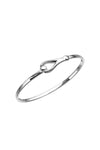 Silver Loop Catch Bangle