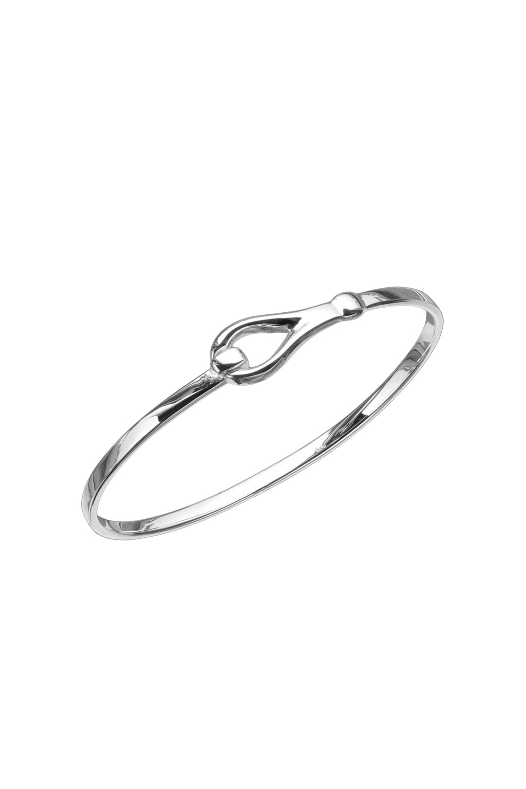 Silver Loop Catch Bangle