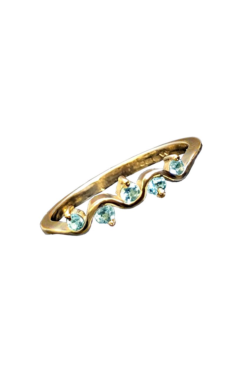Aquamarine Gold Ring / Nina B Jewellery